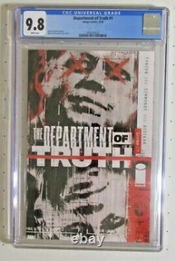 CGC 9.8 Department Of Truth #1 Cover A Image Comics 2020 Tynion & Simmonds