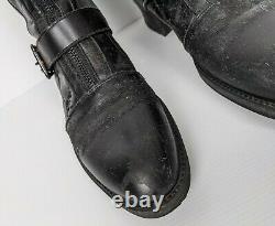 CIVARIZE Black Leather Size 42 Kombat Fashion Boots Made In Japan Size 42