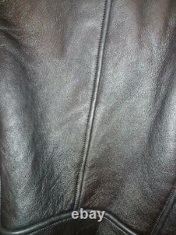 COACH Size 48 XL Mens 100% Lamb withCow Leather Shearling Moto Jacket Coat