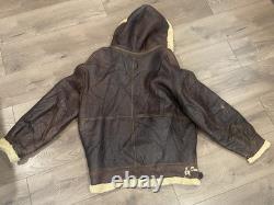 Calafate US Army Air Force Aviator Type B-3 Shearling Bomber Jacket Sz XL-Read