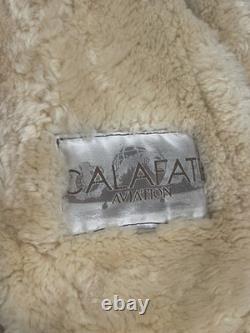 Calafate US Army Air Force Aviator Type B-3 Shearling Bomber Jacket Sz XL-Read