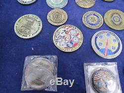 Challenge Coin lot 43pc army navy air force american legion CFD general comander