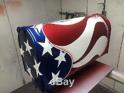 Custom Painted American Flag Mailbox Marines Air Force Navy Army Veteran