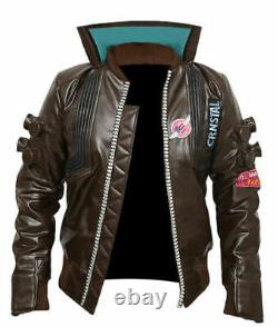 Cyberpunk Jacket Samurai Gaming Bomber Leather Jacket