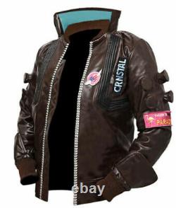 Cyberpunk Jacket Samurai Gaming Bomber Leather Jacket