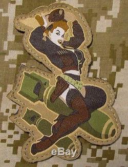 Death From Above Bomber Girl Pinup Air Force B29 Pilot Arid Hook Patch