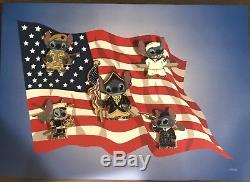 Disney Stitch Patriotic Military Navy Marine Army Air Force 5 Pin Set 54546 RARE
