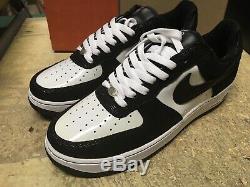 Ds Men Nike Air Force 1 Low Prem Black White Tuxedo Orca 309096 001 Sz 10 Defect