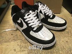 Ds Men Nike Air Force 1 Low Prem Black White Tuxedo Orca 309096 001 Sz 10 Defect