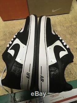 Ds Men Nike Air Force 1 Low Prem Black White Tuxedo Orca 309096 001 Sz 10 Defect