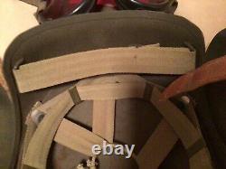 EXCELLENT Original WWII US Army Air Forces USAAF M5 Flak Helmet & Liner WW2