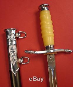 East German DDR Air Force / Army OFFICER DAGGER Set w Hangers & Box East Germany