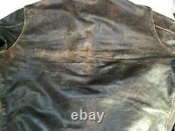 Eastman Leather Rough Wear 27752 Seal Brown Horsehide A2 Jacket Size 40