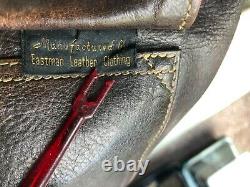 Eastman Leather Rough Wear 27752 Seal Brown Horsehide A2 Jacket Size 40