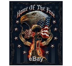 Fleece Throw Blanket 50 x 60 Military Soldier Air Force Army Marines Navy