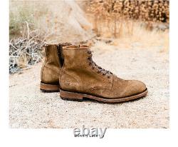 Frye Men's Bowery Lace-Up Boots 11.5 Combat Goodyear Welt Construction