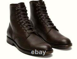 Frye Men's Lace-Up Leather Boots Combat Goodyear Welt Construction Size 13