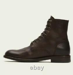 Frye Men's Lace-Up Leather Boots Combat Goodyear Welt Construction Size 13