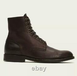 Frye Men's Lace-Up Leather Boots Combat Goodyear Welt Construction Size 13