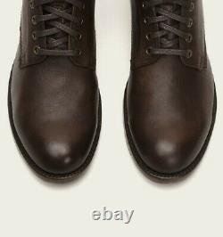 Frye Men's Lace-Up Leather Boots Combat Goodyear Welt Construction Size 13
