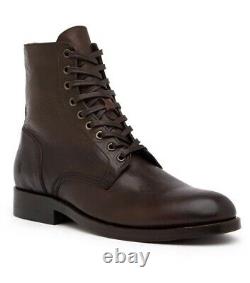 Frye Men's Lace-Up Leather Boots Combat Goodyear Welt Construction Size 13