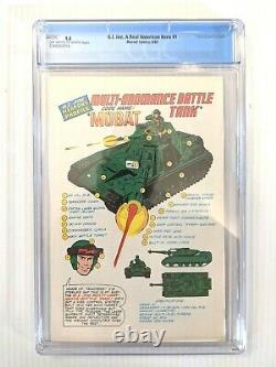G. I. JOE, A REAL AMERICAN HERO #1 CGC 9.4 OW. W NEWSSTAND 1982 Marvel Key Issue