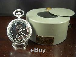 HAMILTON 1942 WWII MODEL 23 Navigational Pocket Watch withUS Army Air Force Case