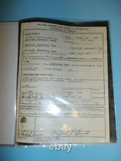 IR43B-12 WW2 US Army Air Force C-47 flight log CBI 27 Troop Carrier Squadron