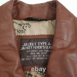 Jacket Type A-2 Jacket Flyers Leather U. S. Army Air Force Size L