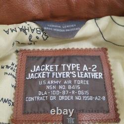 Jacket Type A-2 Jacket Flyers Leather U. S. Army Air Force Size L