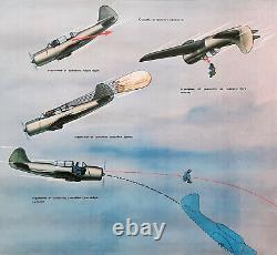 Jet Fighters Emergency Leaving Soviet Army Military Aircraft Air Forces Poster