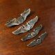 Lot Of 4 Ww2 Us Army Air Force Usaaf Sterling Silver Wings Pilot Gunner Observer