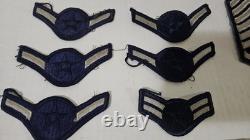 Lot Vintage Military US Airforce Army Medals Pins Bars Patches Rank Buttons USAF