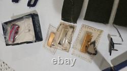 Lot Vintage Military US Airforce Army Medals Pins Bars Patches Rank Buttons USAF