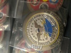 Lot of 41 Military Challenge Coins/Medals Army-Navy-Air force & Universal Coins