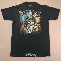Lot of (6) Vintage NOS 3D EMBLEM T Shirts Med-XL Army Navy Seals Air Force USMC