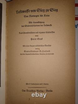 Luftwaffe German Ww2 Air Force Air Warfare Air Siege Tactics Ww2 Antique Book