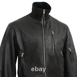 Luftwaffe Repro Air Force Flight Coat New German Black Pilot Leather Jacket