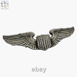 Luxenberg Wwii Army Air Forces Pilot Wings Badge Sterling 3-1/16 Size Ww2