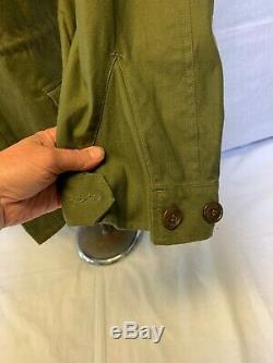 M1943 Olive Drab OD Field Jacket 46R WWII Army Air Force 55-J-191-95 Aug. 1944