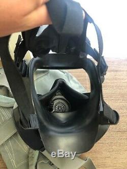 M50 Genuine Military Issue Gas Mask Army Air Force. Size Small. Used