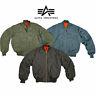 Ma1 Flight Padded Bomber Jacket Military Army Pilot Air Force Alpha Industries