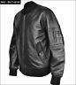 Ma1 Flight Pilot Bomber Biker Leather Jacket Security Army Military Us Air Force