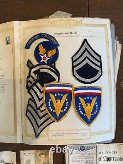 MASSIVE Lot of WW2 US Army Air Forces Dairies, Docs, Photos, Insignia, Ephemera