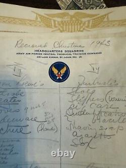 MASSIVE Lot of WW2 US Army Air Forces Dairies, Docs, Photos, Insignia, Ephemera