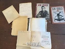 MASSIVE Lot of WW2 US Army Air Forces Dairies, Docs, Photos, Insignia, Ephemera
