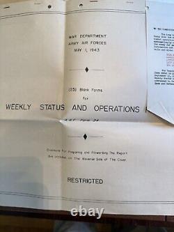 MASSIVE Lot of WW2 US Army Air Forces Dairies, Docs, Photos, Insignia, Ephemera