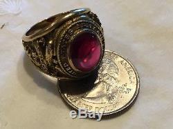 MINT WWII Pilot U S Army Air Corps Air Force Military 10K Gold Ring 1941 Turner