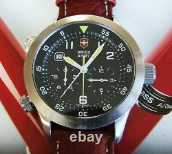 MeN SWISS ARMY AIRBOSS 1stGEN AIR FORCE MACH 3 CHRONOGRAPHSapphireNEW BandVGC