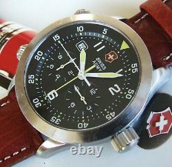 MeN SWISS ARMY AIRBOSS 1stGEN AIR FORCE MACH 3 CHRONOGRAPHSapphireNEW BandVGC